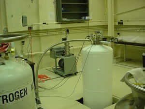 First cooldown of Helium-3 system -- base temperature = 230 mK